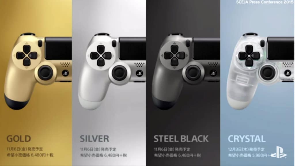 DualShock 4 controllers new colors