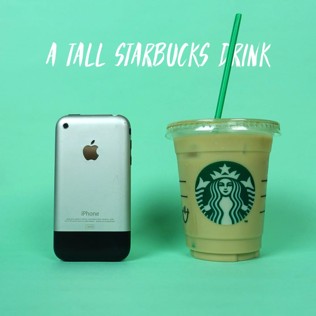 A tall Starbucks drink