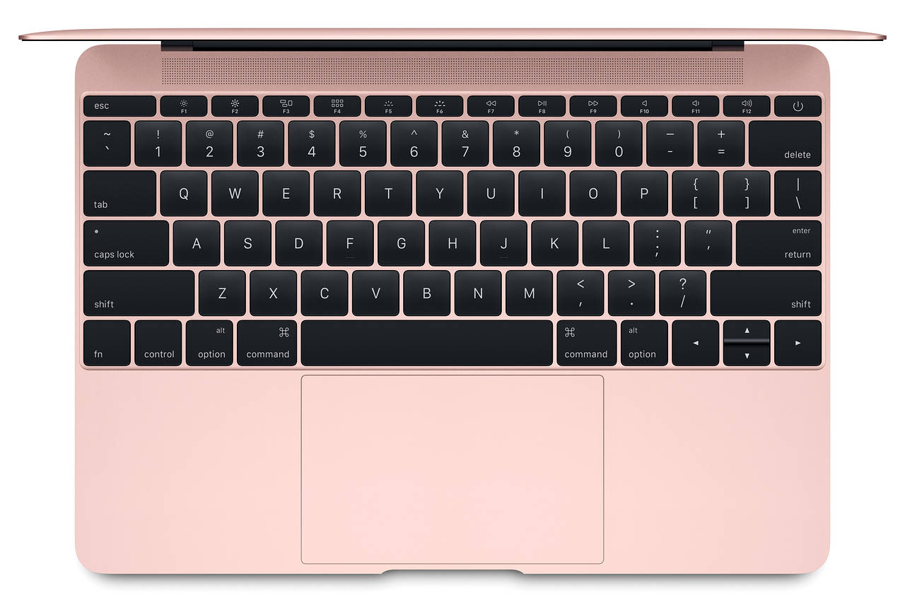 2016 MacBook rose gold keyboard