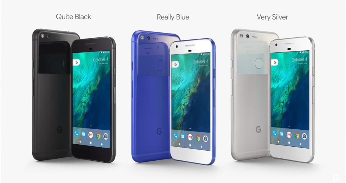 Google Pixel colors