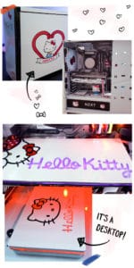 This is an actual Hello Kitty desktop!