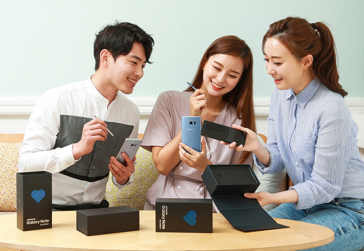 Galaxy Note FE Korea Launch