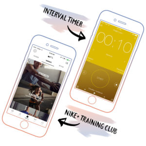 Interval Timer and Nike Training Club are great workout apps
