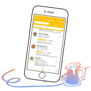 This app allows you to rate and review different beers, check where your drinking buddies are at, or scan beer barcodes to pull up details on your drink