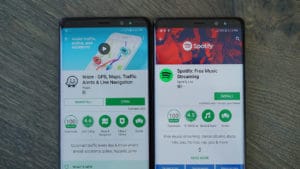 Samsung Galaxy Note 8 side by side