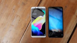 OPPO F5 vs Huawei Nova 2i lock screens