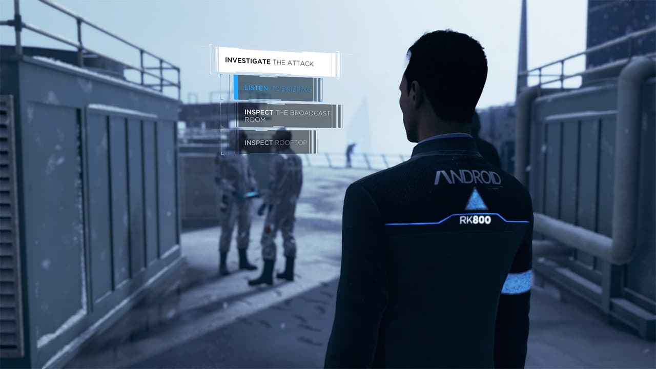 ROOFTOP CHASE GAMEPLAY - Detroit Become Human PC