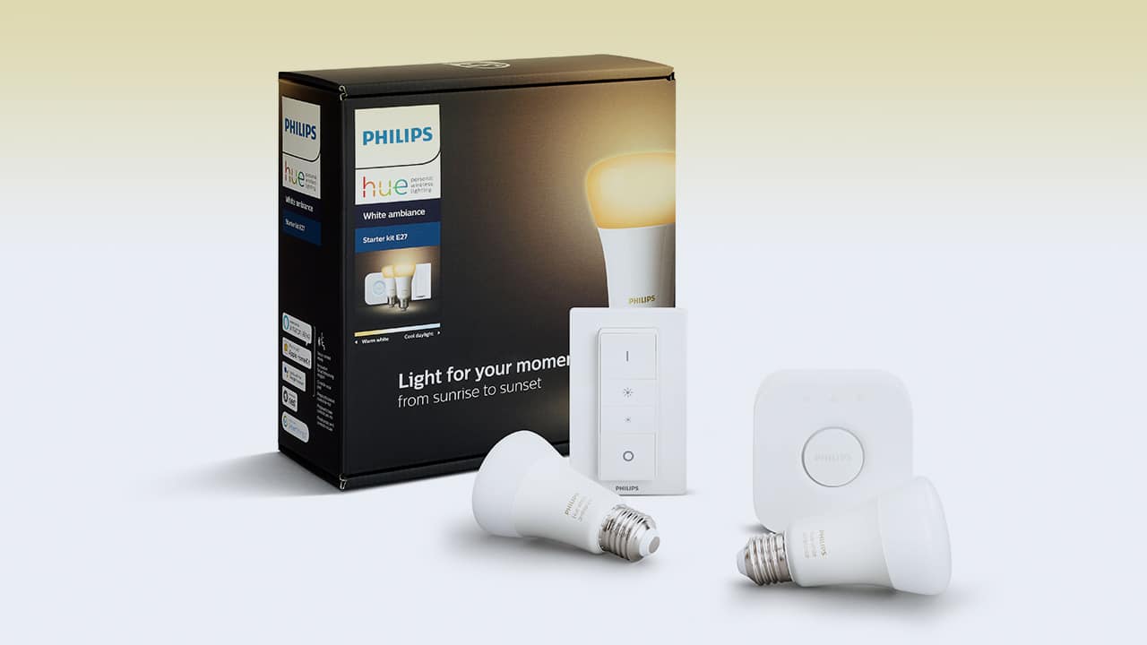 Buy Philips Hue Starter Kit White Ambiance (dimmer incl.) White