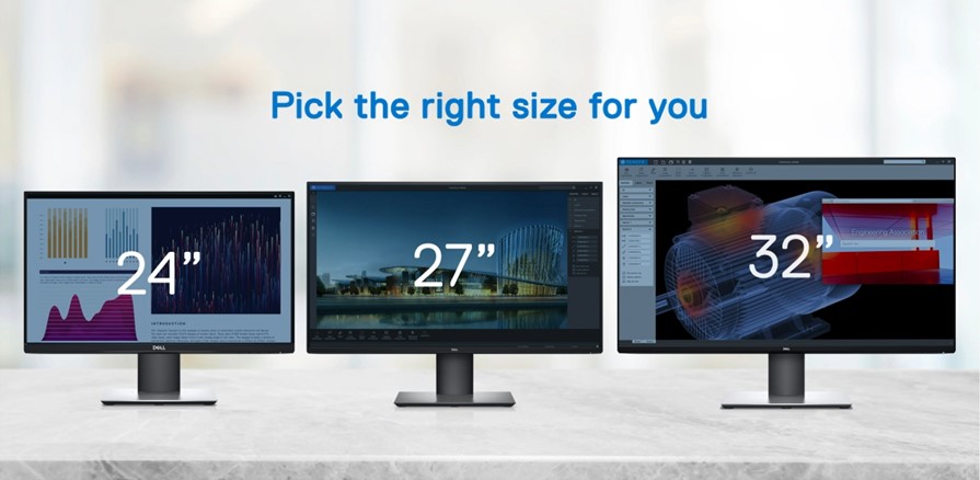 height of 32 inch monitor