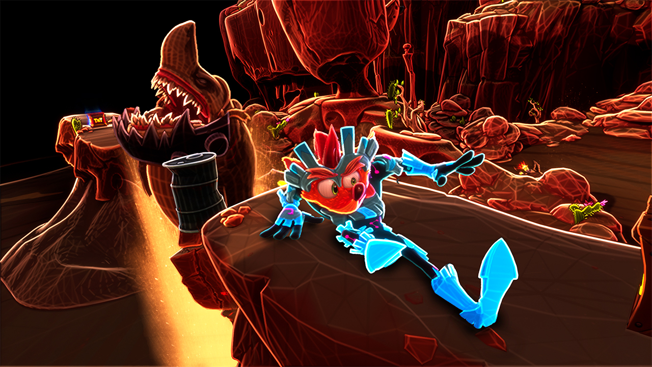 A fun scenario where Crash Bandicoot appeared in PlayStation All