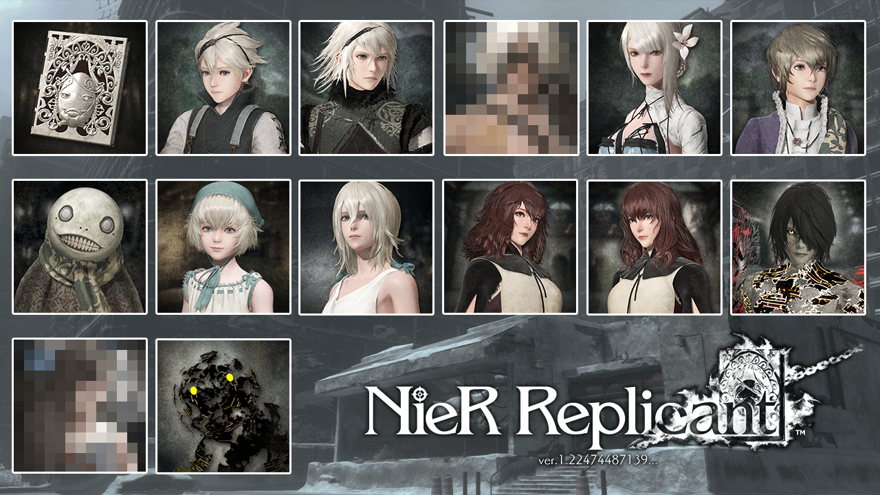 All the Nier Replicant characters